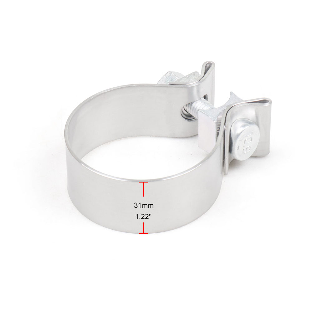 2.0 "2.25" 2.5" 2.75" 3.0" 304 ステンレス鋼 Accuseal クランプバットジョイントナローバンド排気シールクランプ排気スリーブ