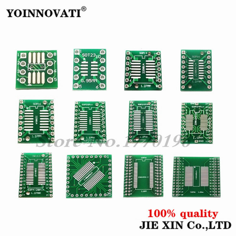 10PCS PCB Board SMD Drehen Zu DIP SOP MSOP SSOP TSSOP SOT23 SOP8 SOP14 SOP16 SOP-8 10 SOP-14 SOP-16 SOP-20 24 SOP-28 SMT Zu DIP