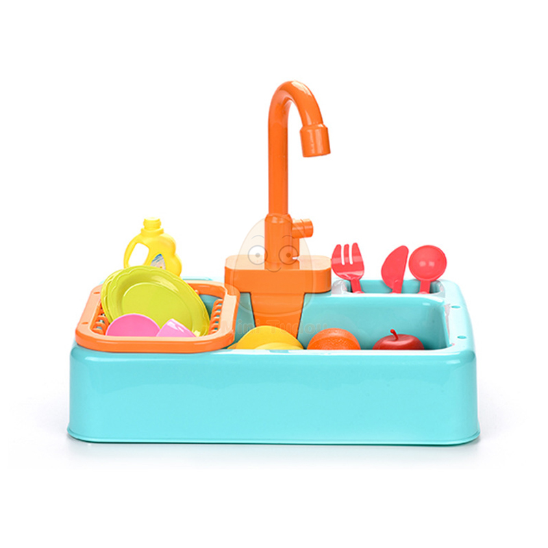 Brinquedo de cozinha plástico prato lavagem pia conjunto crianças simulação fingir role play kit trabalho doméstico cedo brinquedos educativos para crianças