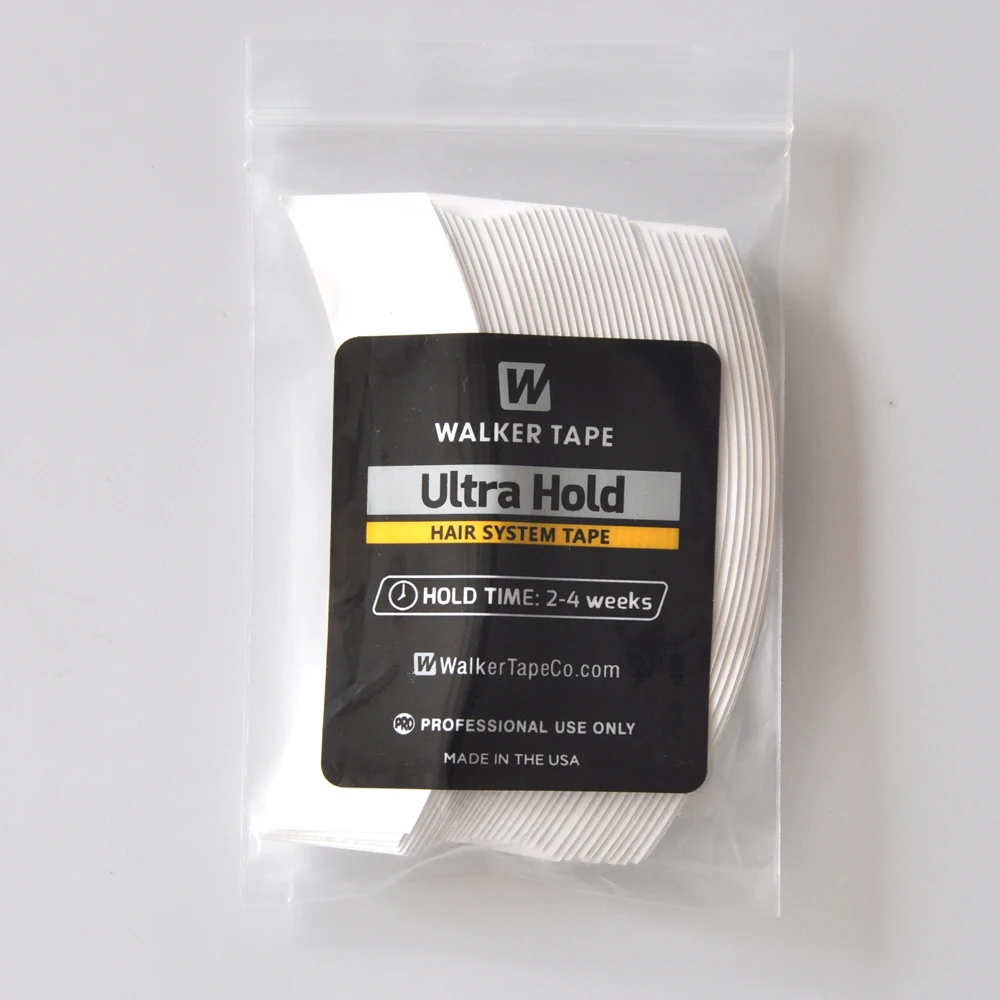 Ultra Hold Starkes weißes Haarsystem-Klebeband, doppelseitig klebendes Super-Klebeband für Spitzenperücken/Mann-Toupet/Haarteile