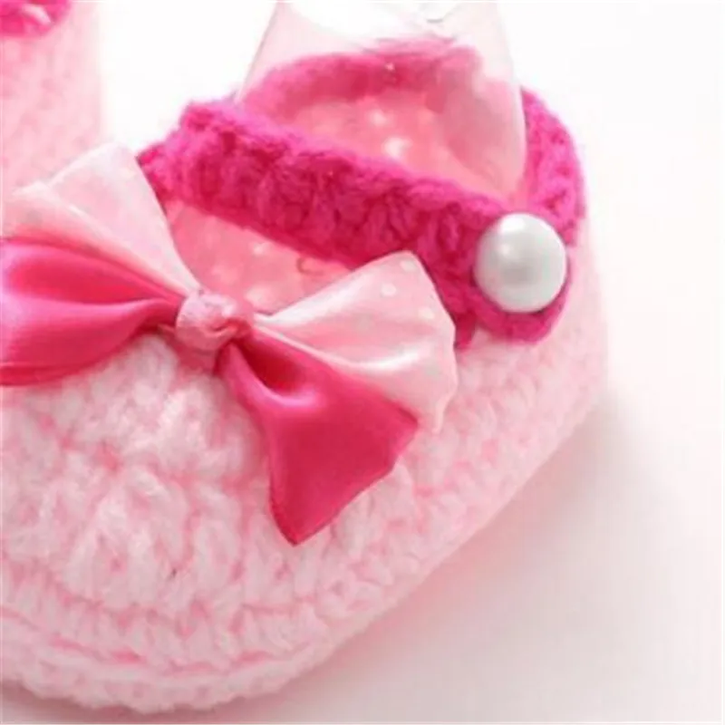 แฟชั่นสบายหัวเข็มขัดรองเท้าเด็ก Handmade ถักโครเชต์ Booties เดินรองเท้าสำหรับทารกเด็กวัยหัดเดิน