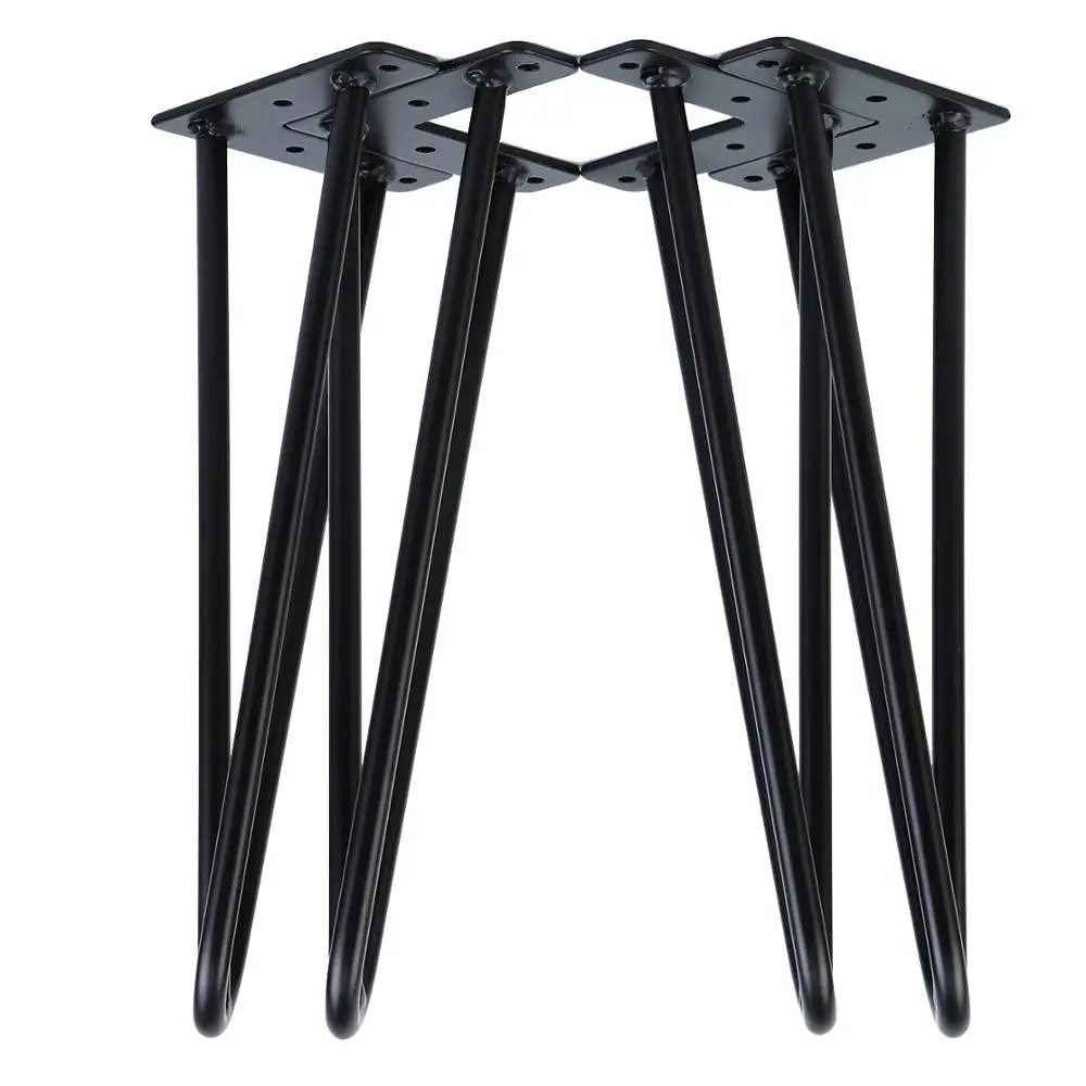 4 pièces épingles à cheveux pieds épingles à cheveux patins de Table épingle à cheveux pieds de Table support de pied de Table bricolage artisanat