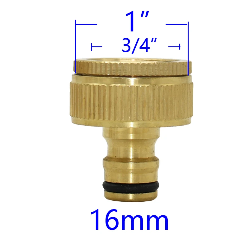 1/2 "3/4" 1 "Chủ Đề Đồng Đầu Nối Nhanh Tưới Vườn Adapter Tưới Nhỏ Giọt Đầu Vòi Bằng Đồng Đầu Nối Nhanh Ống Nối 1 Cái