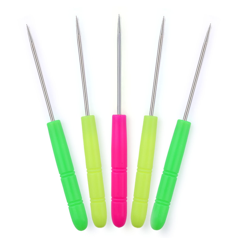 Ferramentas de furador com cabo de aço inoxidável, acessórios de trabalho de miçangas, ferramentas de fabricação de jóias, suprimentos de artesanato de costura para fazer jóias diy