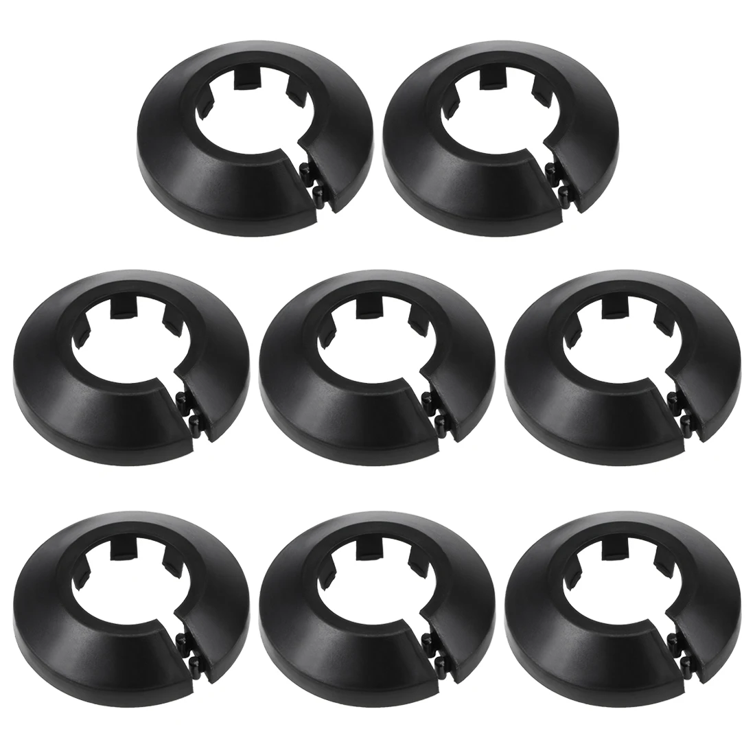 8 ชิ้น 12 มิลลิเมตร - 50 มิลลิเมตรท่อท่อตกแต่ง PP หม้อน้ํา Escutcheon ท่อสําหรับวาล์วมุมก๊อกน้ําอุปกรณ์เสริม