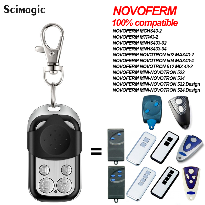 NEUE NOVOFERM NOVOTRON 502 MAX43-2 504 MAX43-4 512 MIX 43-2 MTR43-2 MCHS43-2 MNHS433-02 MNHS433-04 Garagentor-Fernbedienung