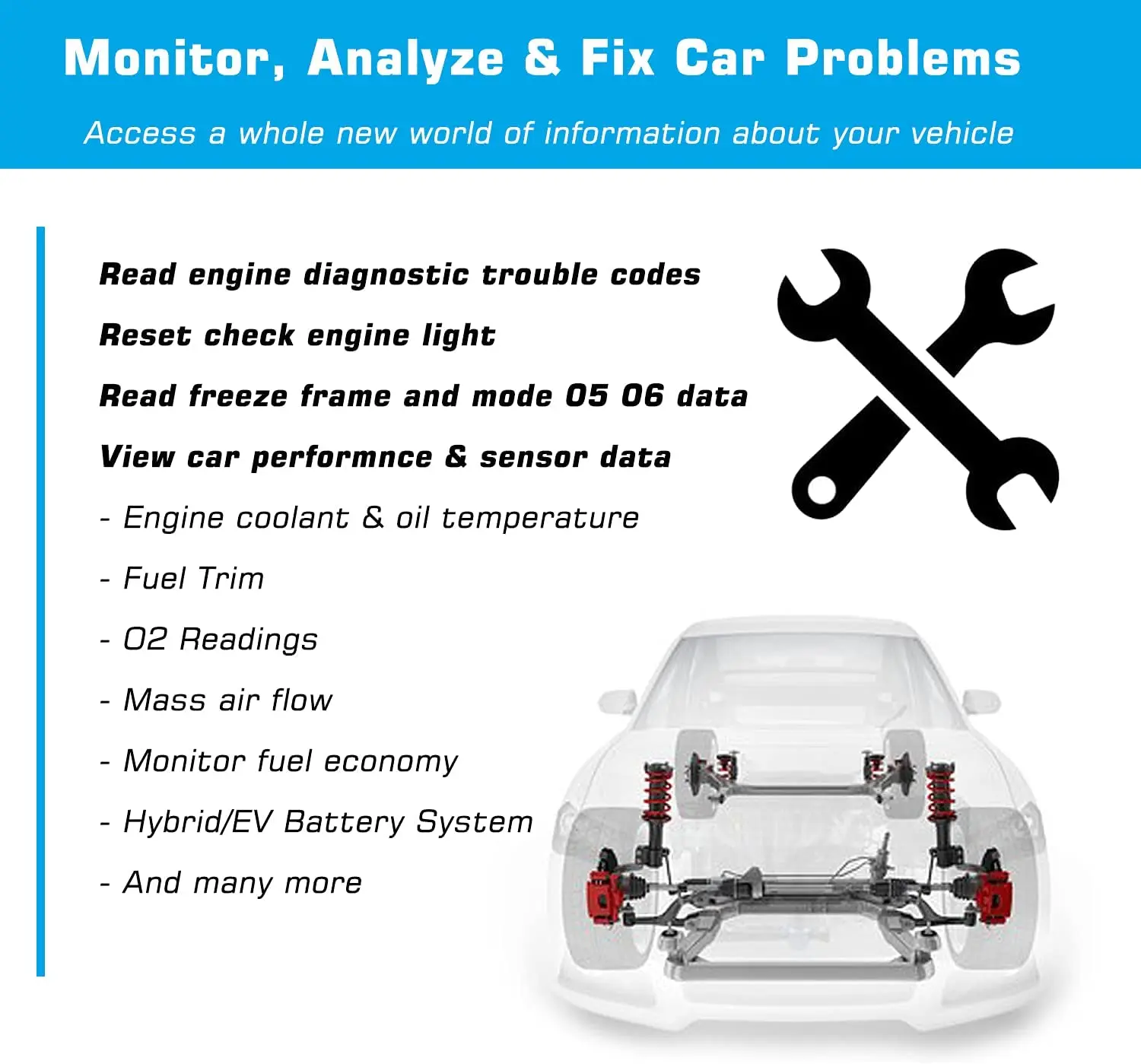 Veepeak Mini escáner Bluetooth OBD2 para Android, herramienta de escaneo de diagnóstico OBD II para coche, lector de código de luz del motor, compatible con par