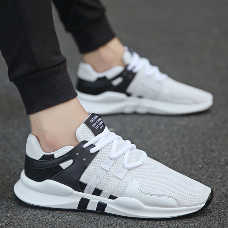 Sepatu Pria Sepatu Olahraga Renda Jaring Baru Musim Semi dan Musim Gugur Sepatu Flat Fashion Pria Sepatu Santai Sepatu Berkendara Sepatu Kerja Luar Ruangan