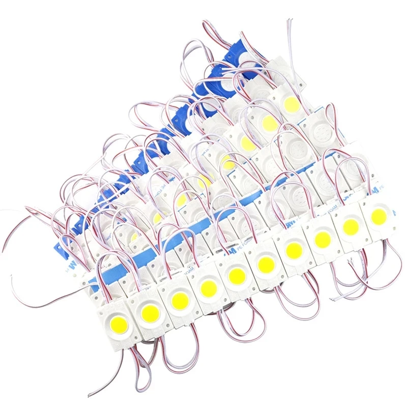 โมดูล LED 12V COB Light ออกแบบโฆษณาป้าย Backlight Shop แบนเนอร์กันน้ํา IP65 สีขาวสีแดงสีเขียวสีฟ้าสีเหลืองสีชมพู 10pcs