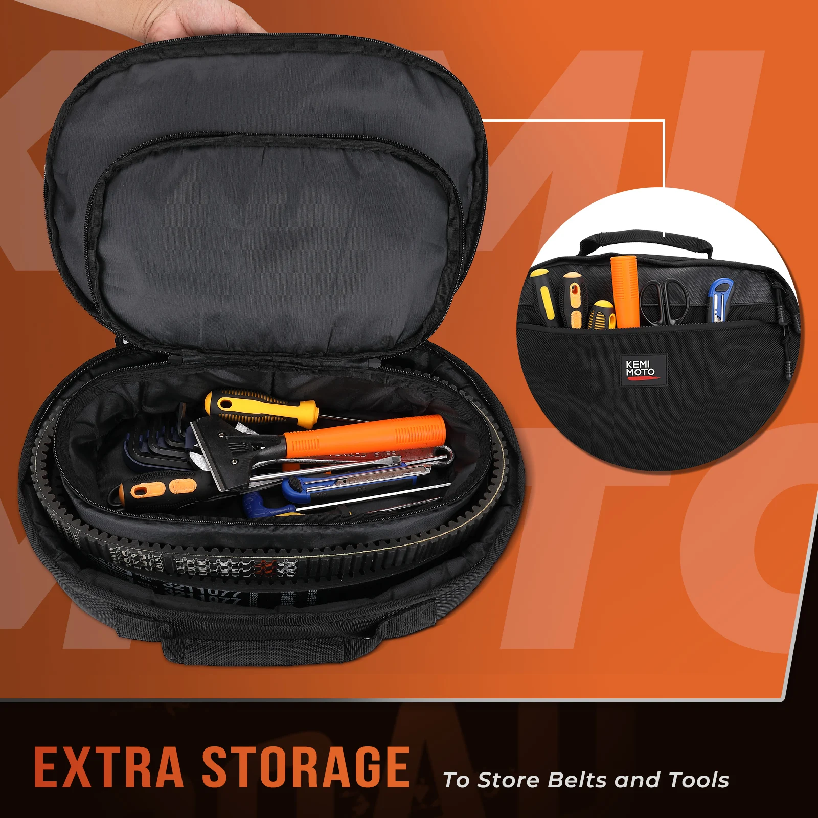 UTV CVT Corrida Drive Belt Bag, Adequado para Can-Am Maverick X3, Compatível com Polaris RZR 800 900 1000 XP Turbo para CfMoto, Gato Ártico