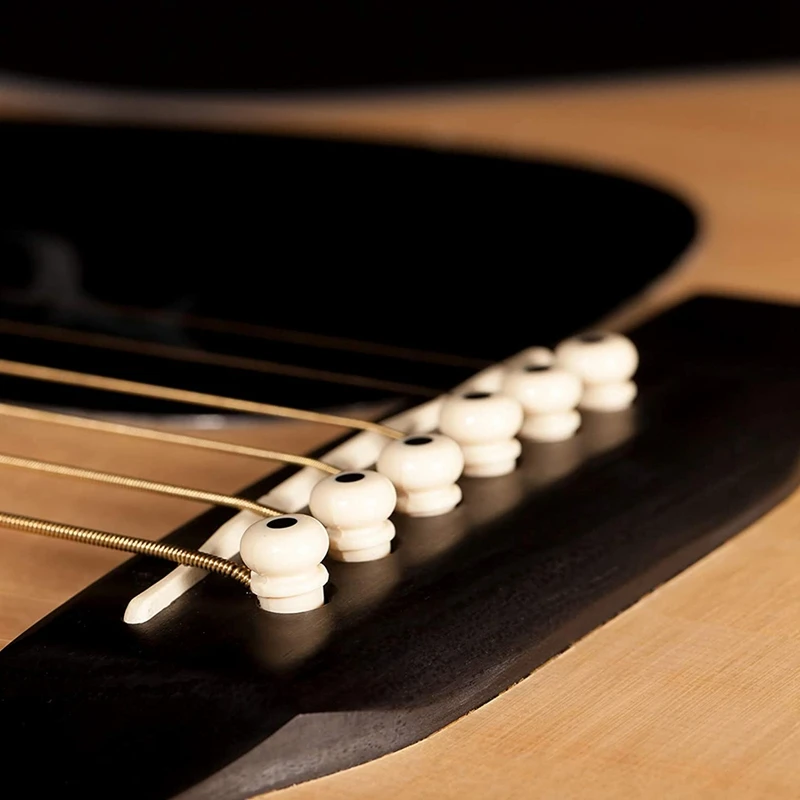 36 Miếng Acoustic Cầu Chân Chốt Màu Trắng Và Đen Với 1 Cầu Pin Kéo Tẩy Trong Đàn Guitar