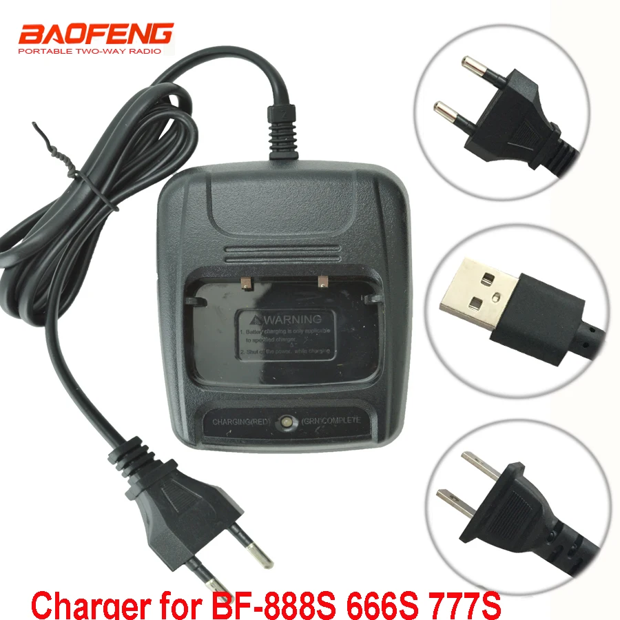 Oryginalna ładowarka EU/US/USB specjalna ładowarka biurkowa do Baofeng BF-888S BF-777S BF-666S dwukierunkowe radio Walkie Talkie ładowarka USB