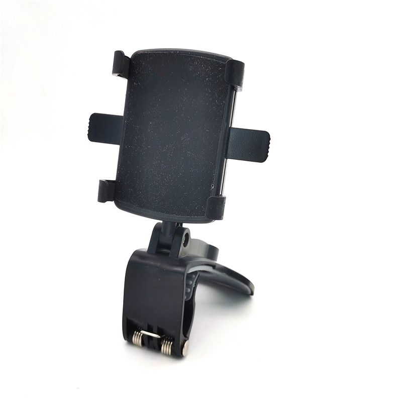 360 ° ABS Hitam Dudukan Dasbor Mobil Dudukan Berdiri Penjepit Aksesori Klip untuk Ponsel GPS