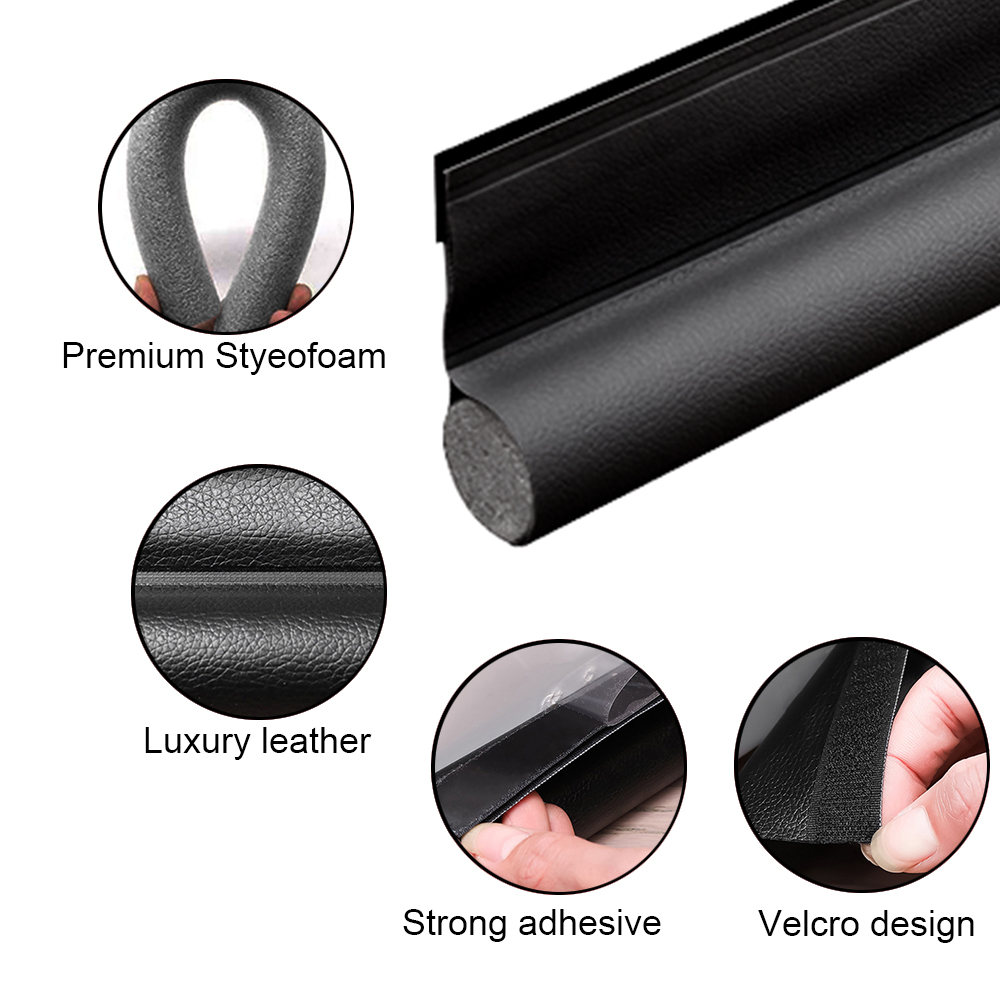 94cm Door Bottom Sealing Strip Self-adhesive Weatherstrip Under Door Draft Stopper Windproof Dust-Proof PU Seal Acoustic Foam