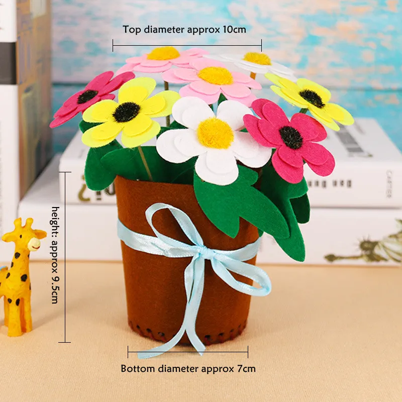 Trẻ Em DIY Hoa Chậu Trồng Đồ Chơi Thủ Công Cho Bé Mẫu Giáo Học Giáo Dục Đồ Chơi Montessori Giảng Đồ Chơi