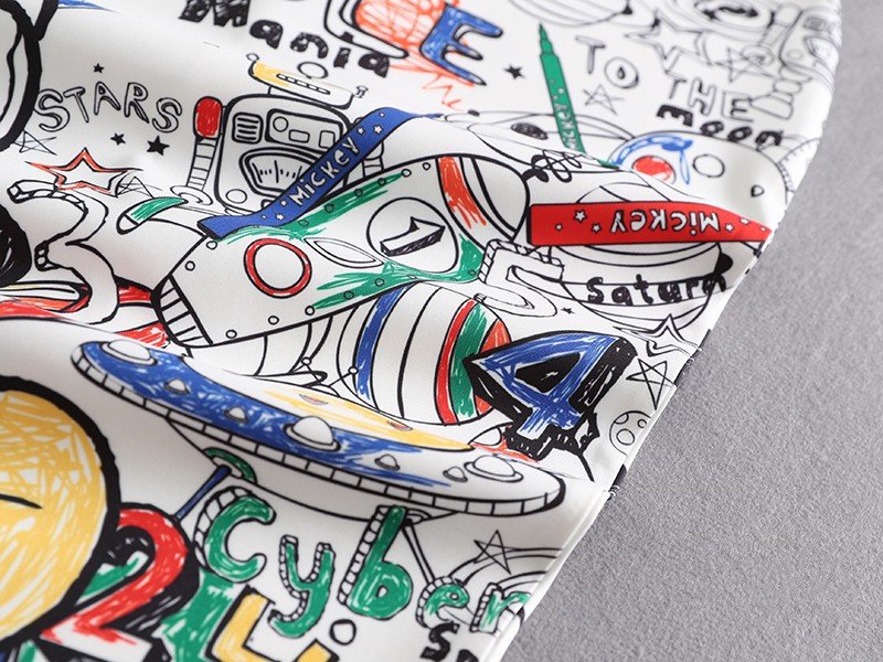 여성용 펜슬 스커트 하이 웨스트 슬림 스커트 프린트 새로운 대형 일본 만화 여름 어린 소녀 여성 Falda 섹시 & 클럽