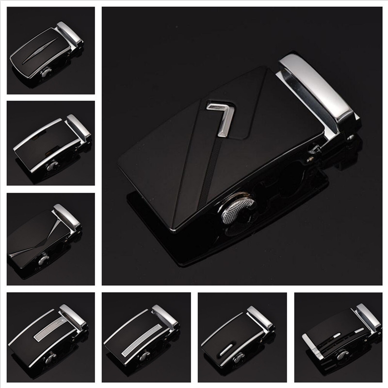 ファッションメンズビジネス合金自動バックルユニークな男性プラークベルトバックル 3.5 センチメートルラチェット男性アパレルアクセサリーベルト gh2