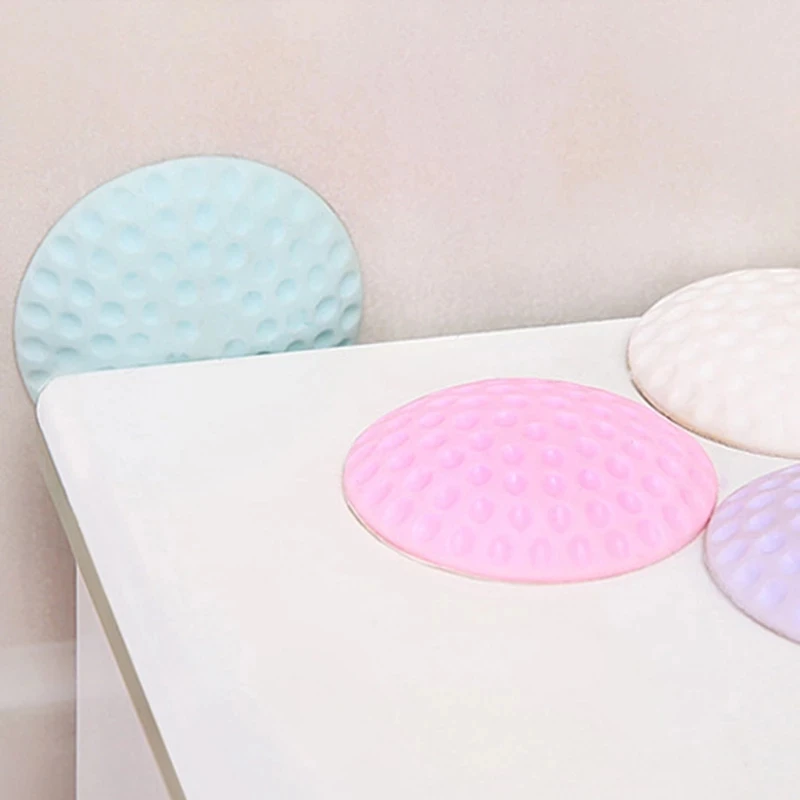 Bảo Vệ Cánh Cửa StickersHandle Tường Vụ Tai Nạn Miếng Lót Làm Dày Tắt Tiếng Golf Để Tạo Hình Cao Su Lót Bảo Vệ Tường Núm Thảm An Toàn