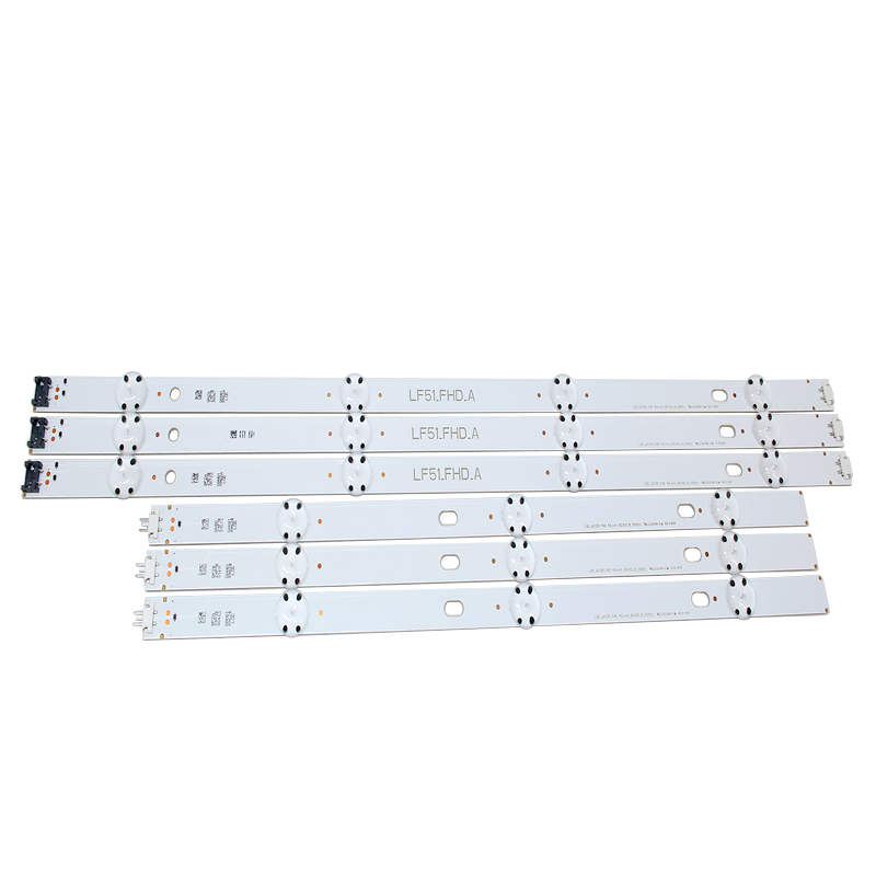 Светодиодная лента (6) для LG 43LH513V 43LF510V 43LF5100 43LH5100 43LH595V 43LJ515V 43LH520V 43LH511T 43LH570V 43LH590V LF51 43LH51_FHD_A B
