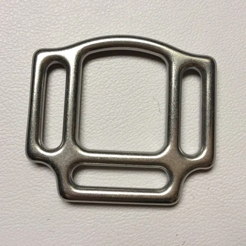 Accesorios de brida con hebilla de acero inoxidable, 3 ranuras, hebilla Halter para caballos, herrajes para caballos de 20mm y 26mm