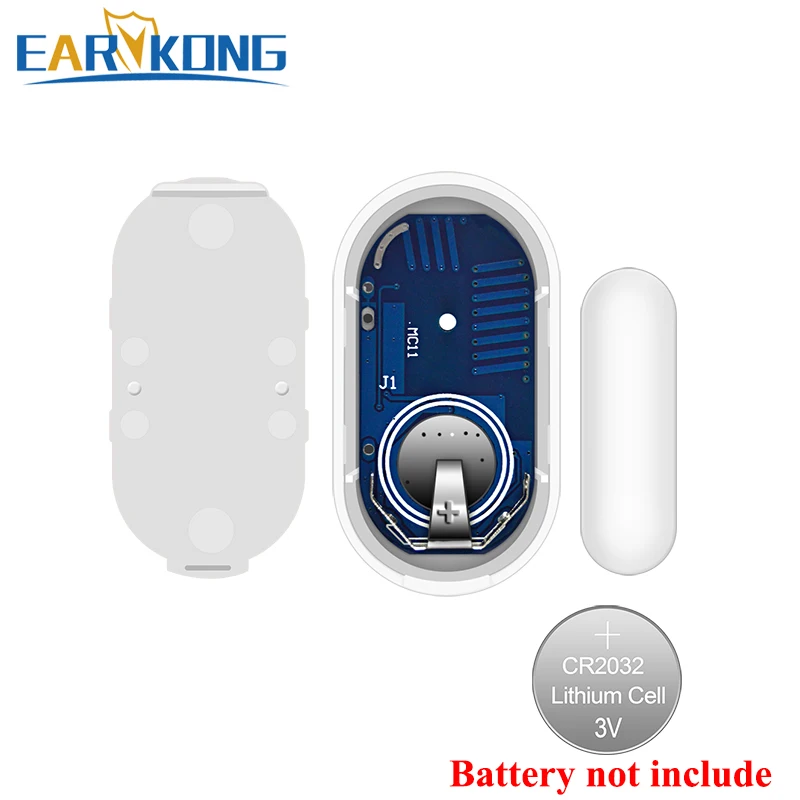 EARYKONG 433Mhz Cửa Không Dây Khoảng cách dò, Cửa Cửa Sổ Cảm Biến Mở Cửa, Tất Cả Cho Nhà Báo Động Chống Trộm,