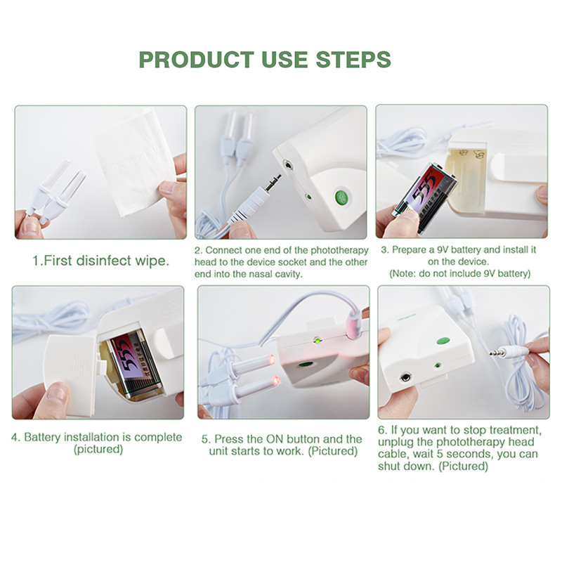 BioNase 鼻鼻炎副鼻腔炎治療治療鼻マッサージ花粉症低周波パルスレーザー鼻水くしゃみ治療機