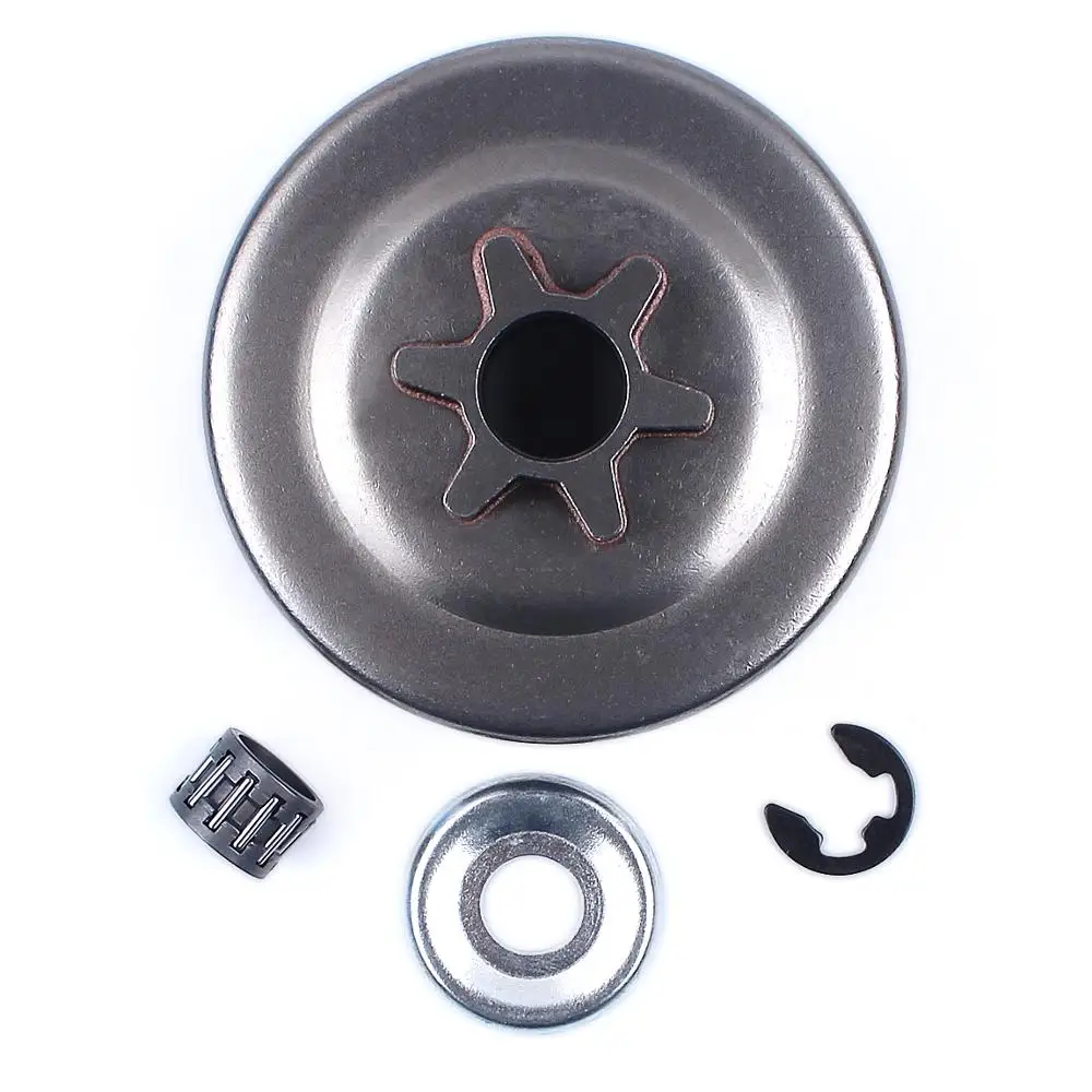 3/8 Độ 6T Ly Hợp Trống Con Quay Máy Giặt E-Kẹp Bộ STIHL 017 018 021 023 025 MS170 MS180 MS210 MS230 MS250 Máy Cưa Xích