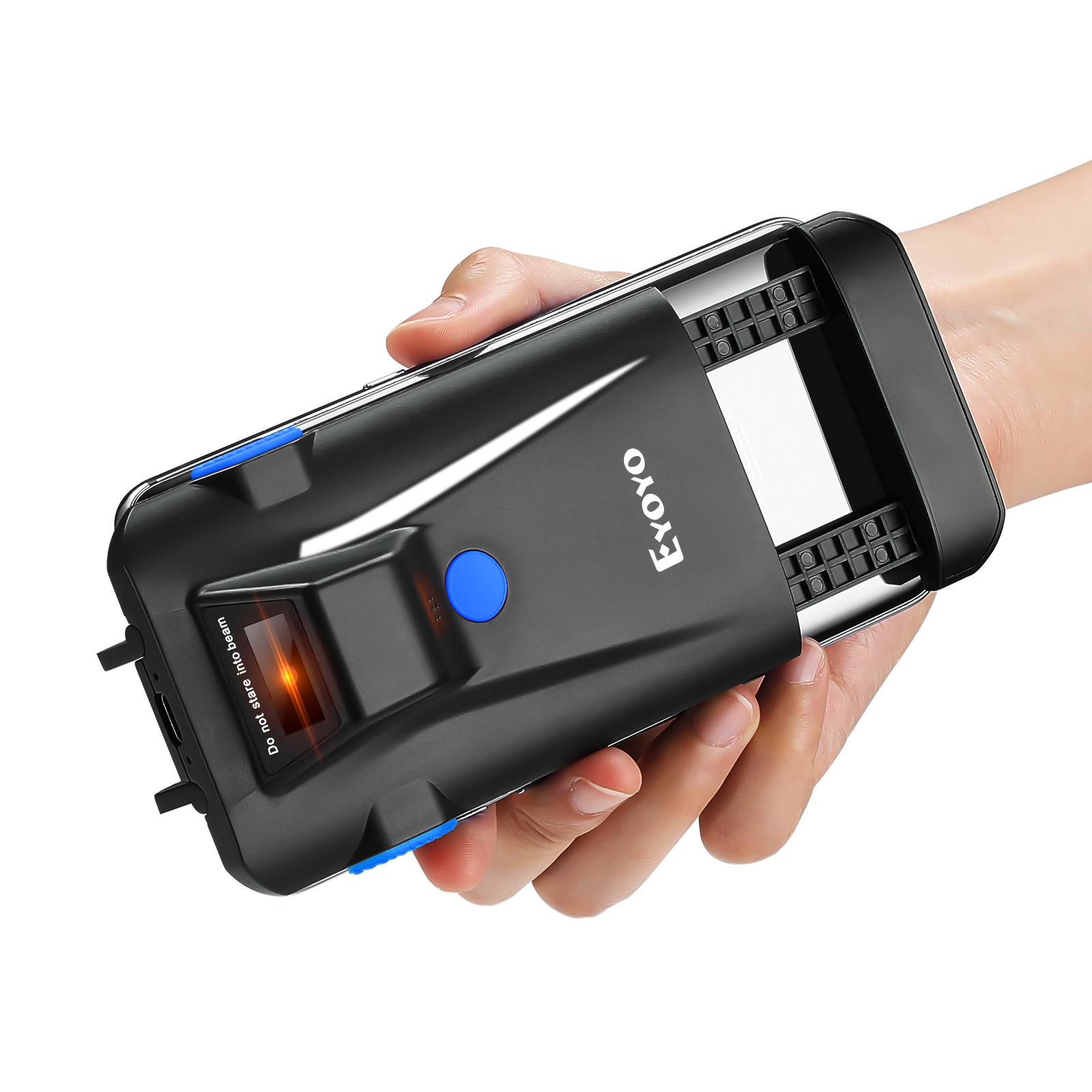 Eyoyo 2D Phone Back Clip Bluetooth Barcode Scanner Przenośny czytnik kodów kreskowych Data Matrix Code 1D 2D QR Scanner Android IOS System