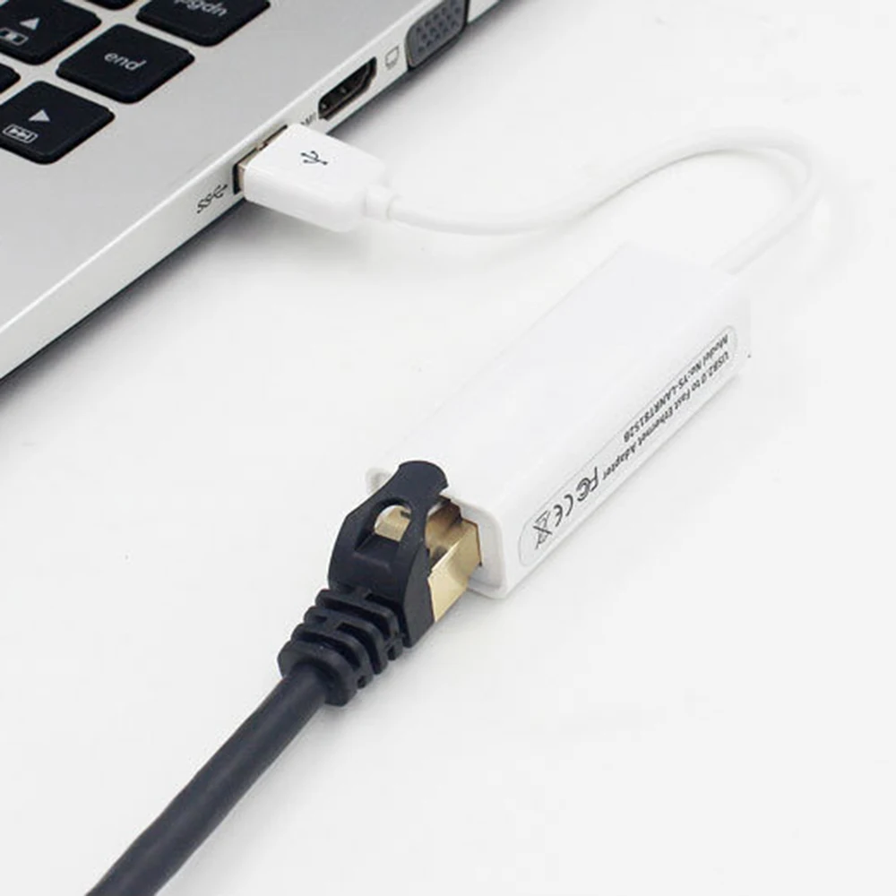 USB Ethernet-адаптер 10 Мбит/с Сетевая карта RJ45 USB C Lan для Windows 7/8 Ноутбук Компьютер D9700 USB Проводной интернет-кабель