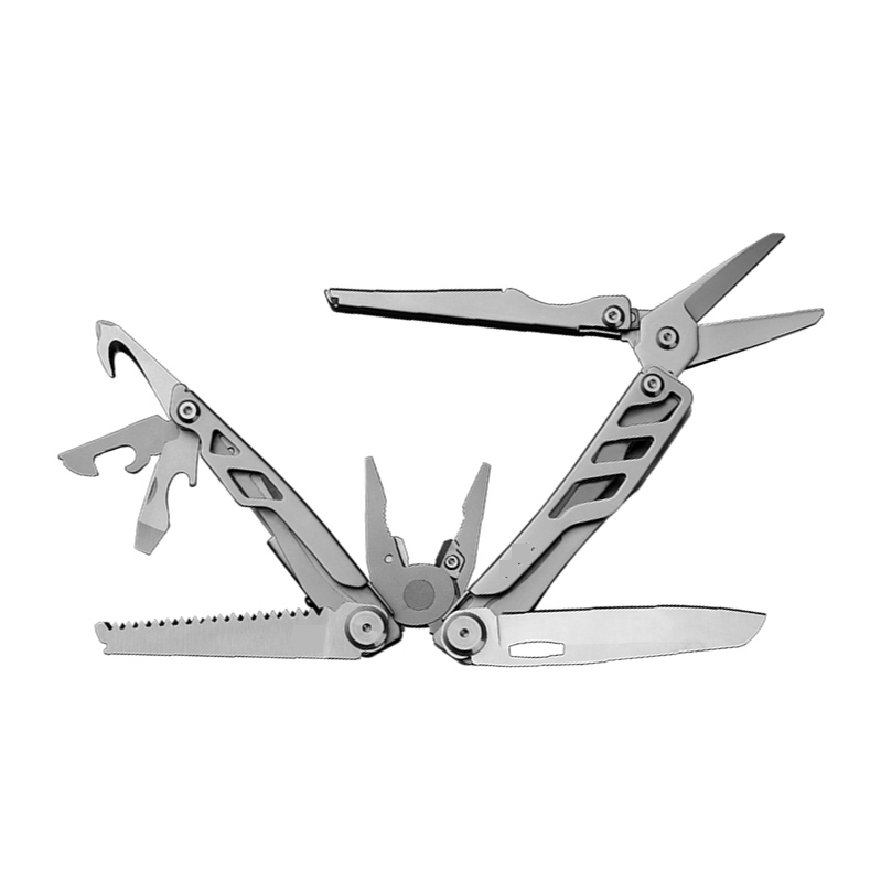 16 Dalam 1 Alat Lipat Kecil Multi Fungsi Tang Obeng Lapangan Portabel Alat Kombinasi Berkemah Luar Ruangan Pembuka Kaleng
