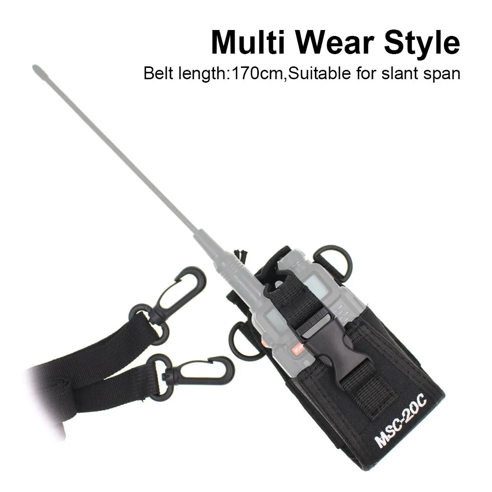 Taktische Radio Fall Halter Nylon Tragen Fall Für Baofeng UV-5R UV-82 UV-888S UV-9R Walkie Talkie Zubehör für Jagd Camping