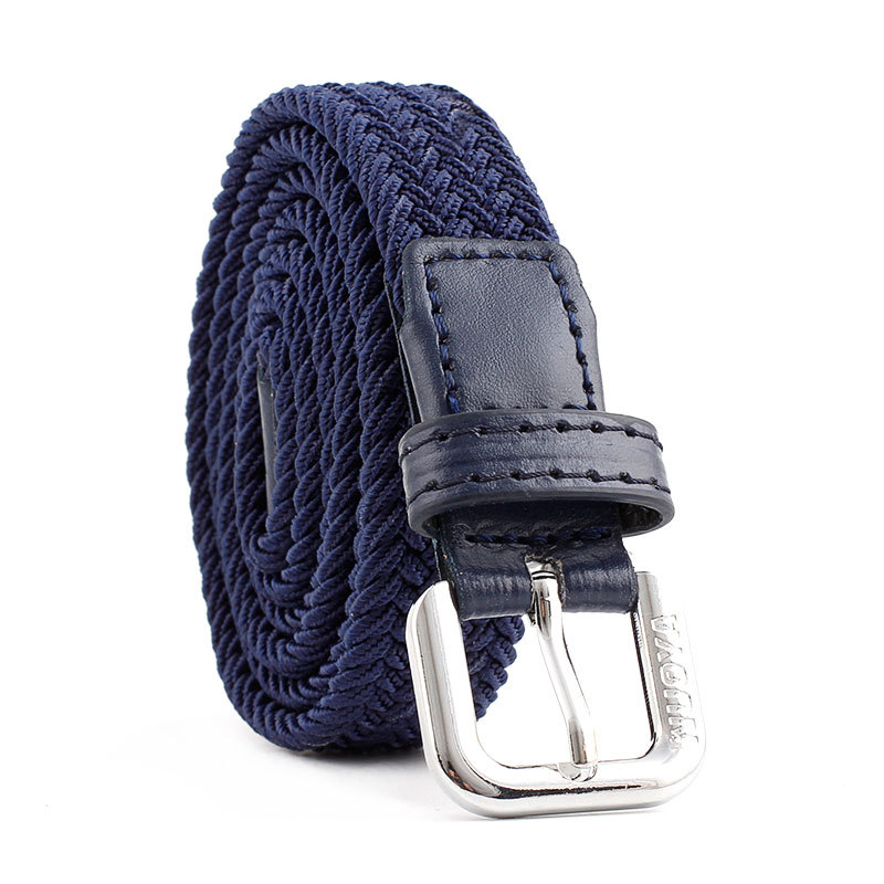 Cinturón informal para niños y niñas, cinturón tejido elástico de Color sólido, hebilla de punto a la moda, cinturones de diseñador, venta al por mayor, novedad de 2022