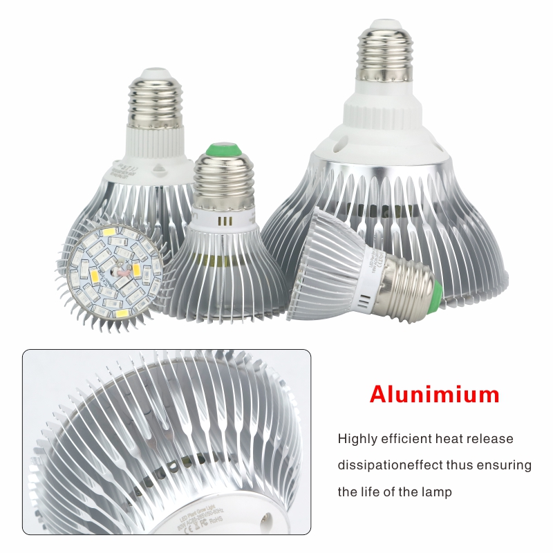 水耕栽培用led成長ランプ,e27,18w,28w,30w,50w,80w,AC85-265V,110v,220v