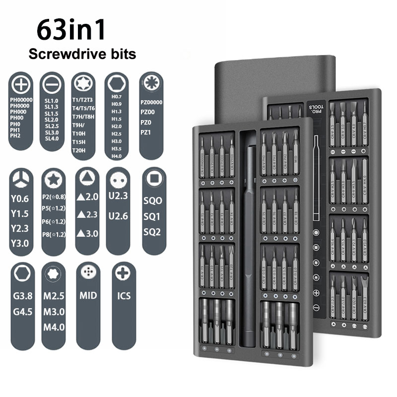Bộ Tua Vít Từ Tua Vít Bộ Bit Độ Chính Xác Điện Xiaomi Iphone Máy Tính Trị Cánh Torx Tua Vít Nhỏ