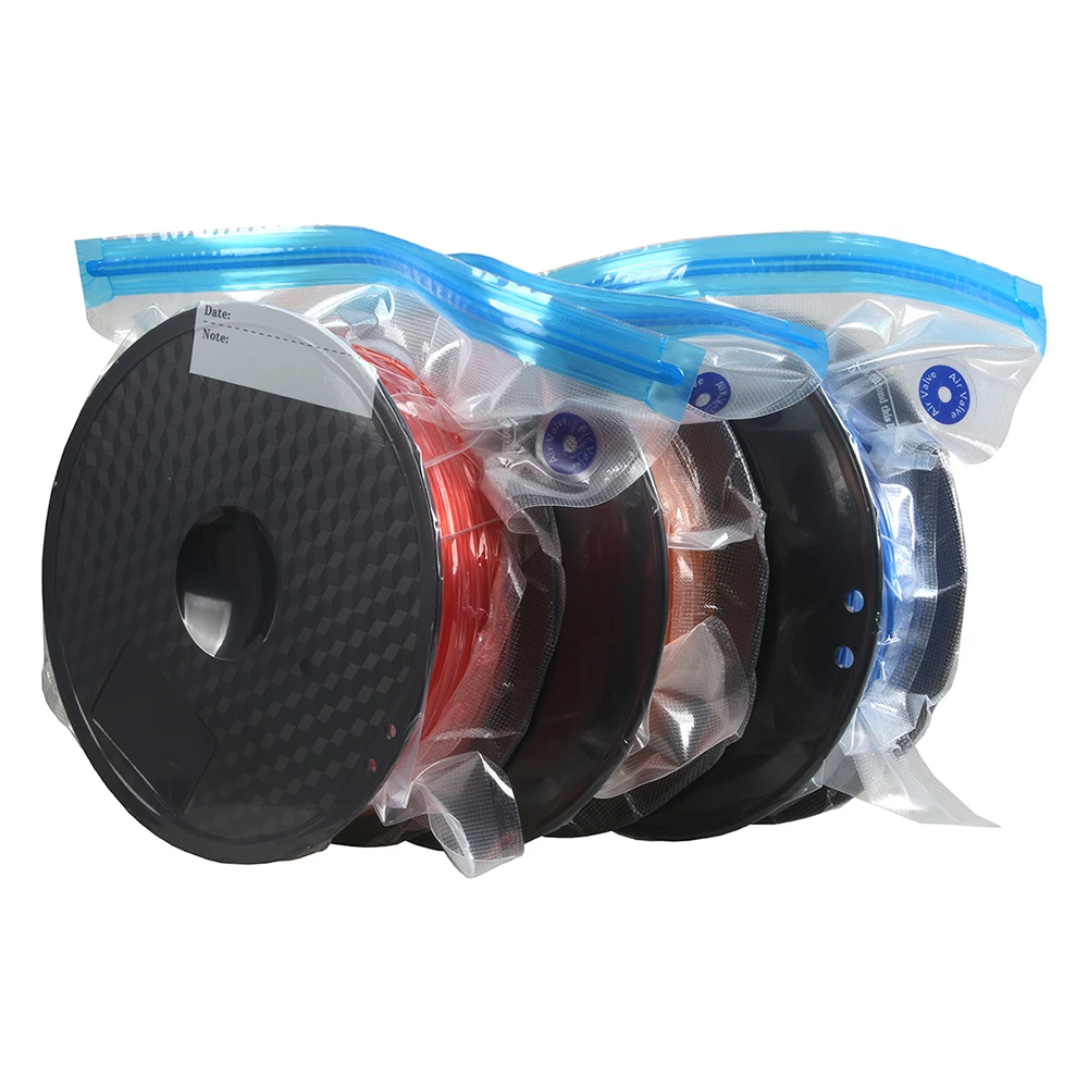 3DSWAY 3D Máy In Phần PLA ABS TPU PETG 1Kg Dây Tóc Bảo Quản Chân Không Túi Giữ Chất Liệu Khô Tránh Độ Ẩm tiêu Hao Cất Giữ An Toàn