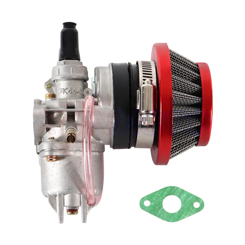 Bộ Chế Hòa Khí Carb Carby + Thép Không Gỉ 44Mm Lọc Không Khí + Ngăn Xếp Cho 47cc 49cc Mini Moto Bụi Bẩn Túi Xe Đạp ATV quad Go Kart Mini Moto
