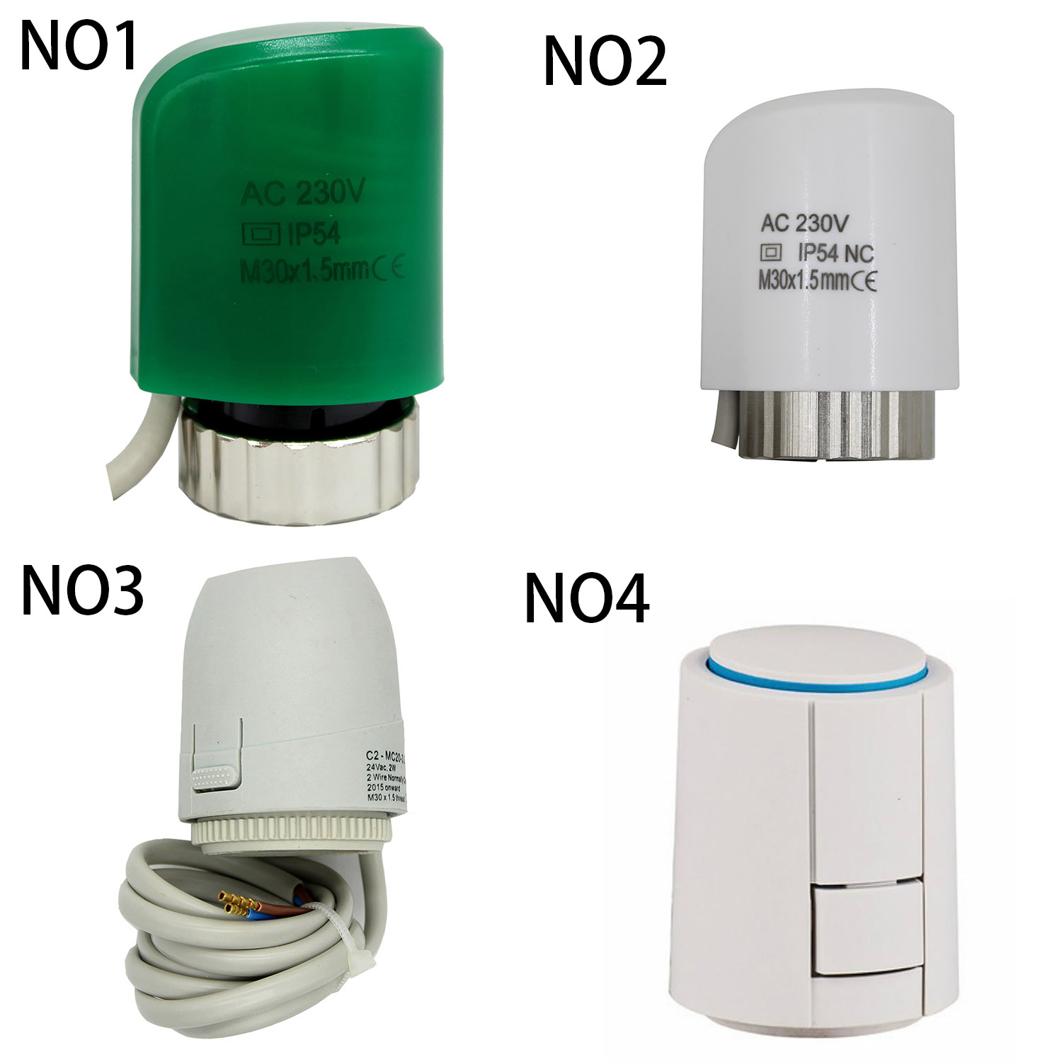 Термоэлектрический приводной двигатель 220 24 В, электрический тепловой привод, нормально закрытый, для радиатора для подогрева пола