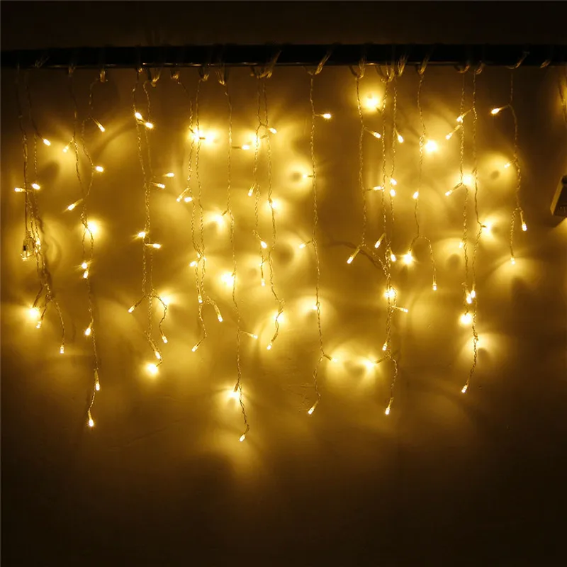 5 メートル防水屋外クリスマスライトドループ 0.4-0.6 メートル Led カーテンつららストリングライトガーデンモール軒装飾ライト