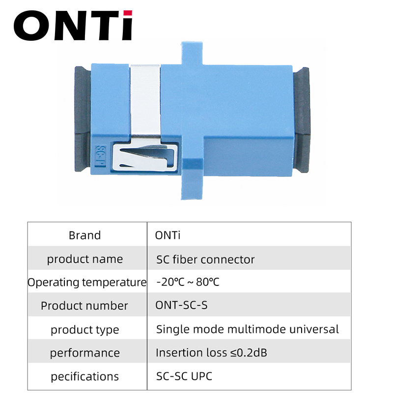 ONTi 50-400 шт. адаптер для оптоволоконного разъема SC/UPC SM фланец одномодовый симплекс SC-SC APC соединитель оптовая продажа