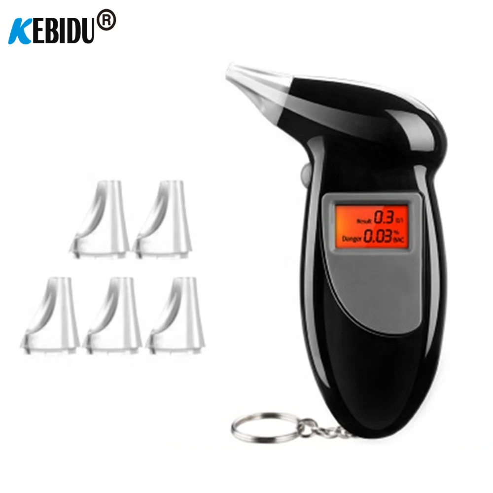 Probador de aliento de Alcohol profesional, analizador de alcoholímetro, Detector de prueba, llavero, dispositivo alcoholímetro, pantalla LCD, 2021