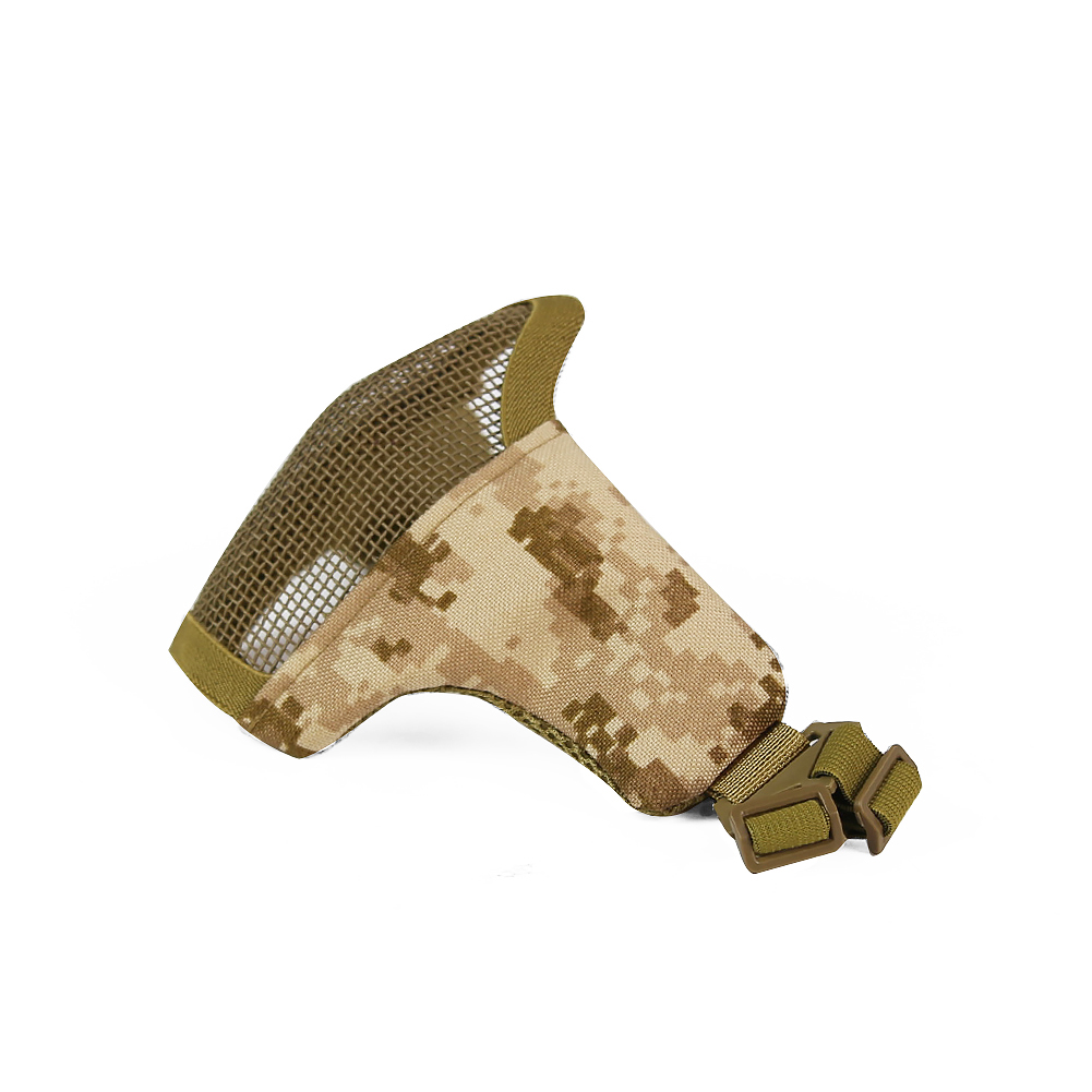 MASQUE tactique en maille d'acier, adaptée au casque rapide, chasse, tir, demi-masques militaires