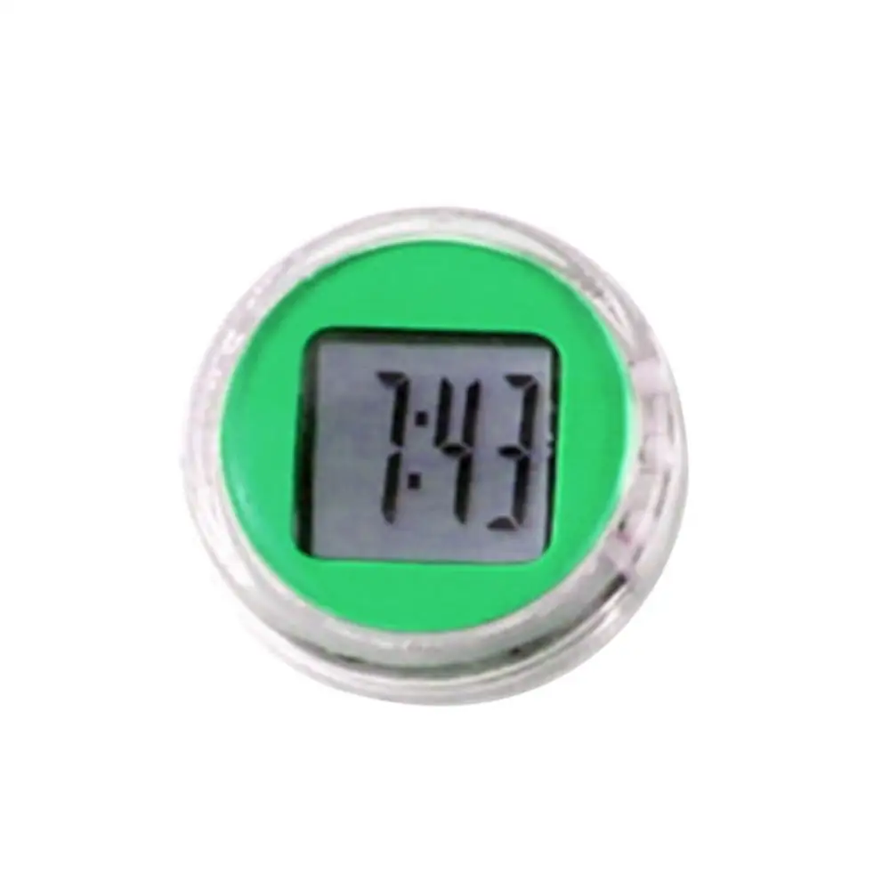 Mini reloj Universal impermeable para motocicleta y bicicleta, reloj con pantalla Digital adhesiva, decoración de oficina, accesorios interiores de automóviles