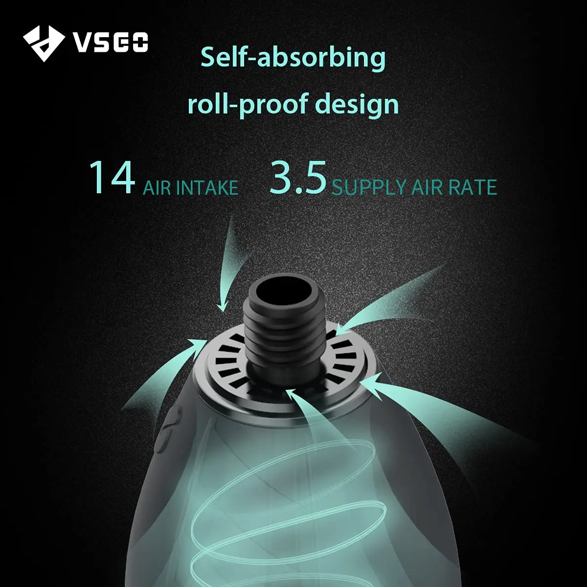 VSGO 공기 송풍기 진공 청소기, V-B02-DE 고무 청소 블래스터, DSLR 카메라 노트북 렌즈 스크린 센서용 로켓 블로우