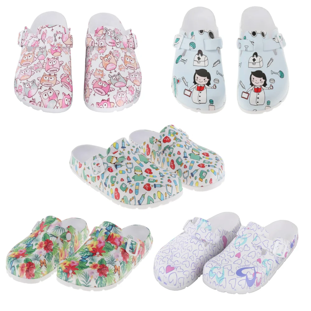 Sommer Outdoor Hausschuhe EVA Nicht-slip Krankenschwester Clogs Flache sohlen Betriebsschuhe Strand Hohl Garten Schuhe Casual für Männer frauen Neue