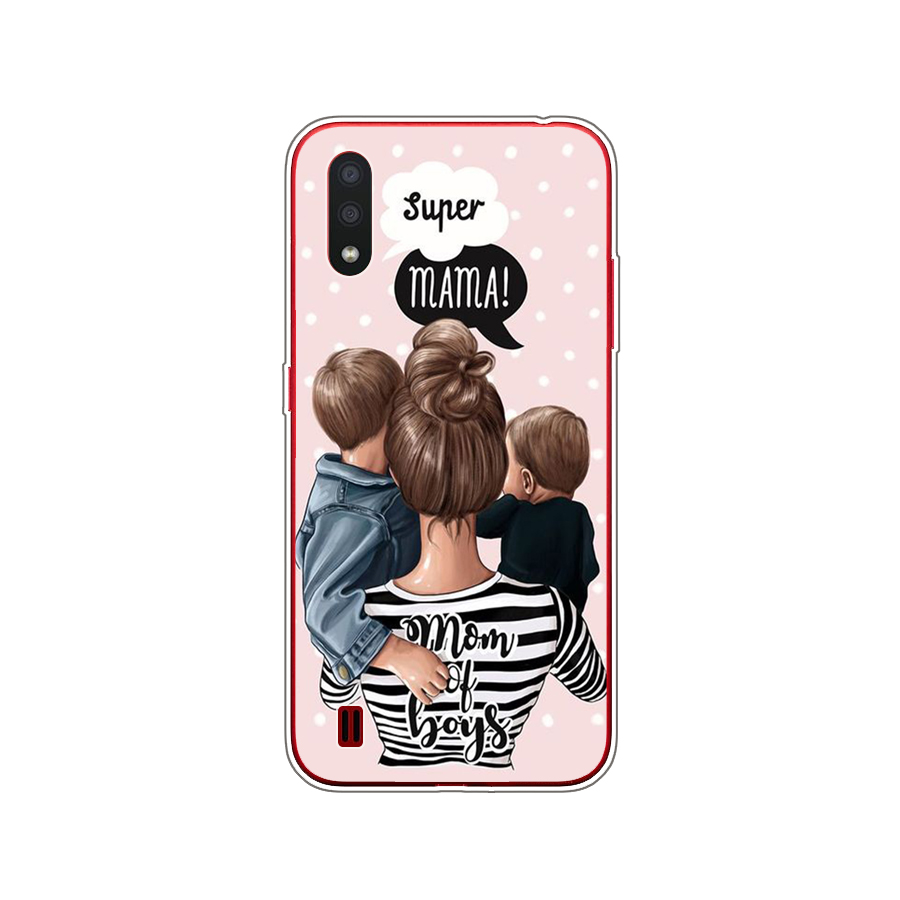 Untuk Samsung M01 Casing 5.7 "Silikon Lembut TPU Belakang Casing Penutup Ponsel untuk Samsung Galaxy M01 M 01 SM-M015F Perlindungan Penuh