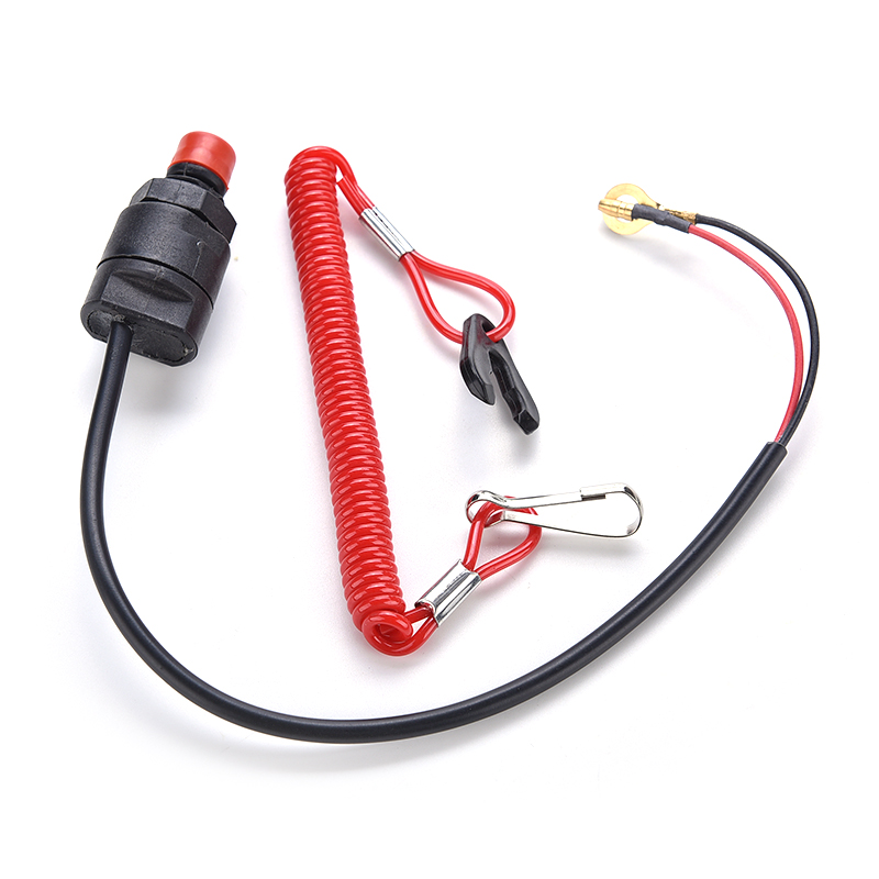Ngoài Động Cơ Xe Máy ATV Giết Dừng Công Tắc An Toàn Cột Dây Dây Dây