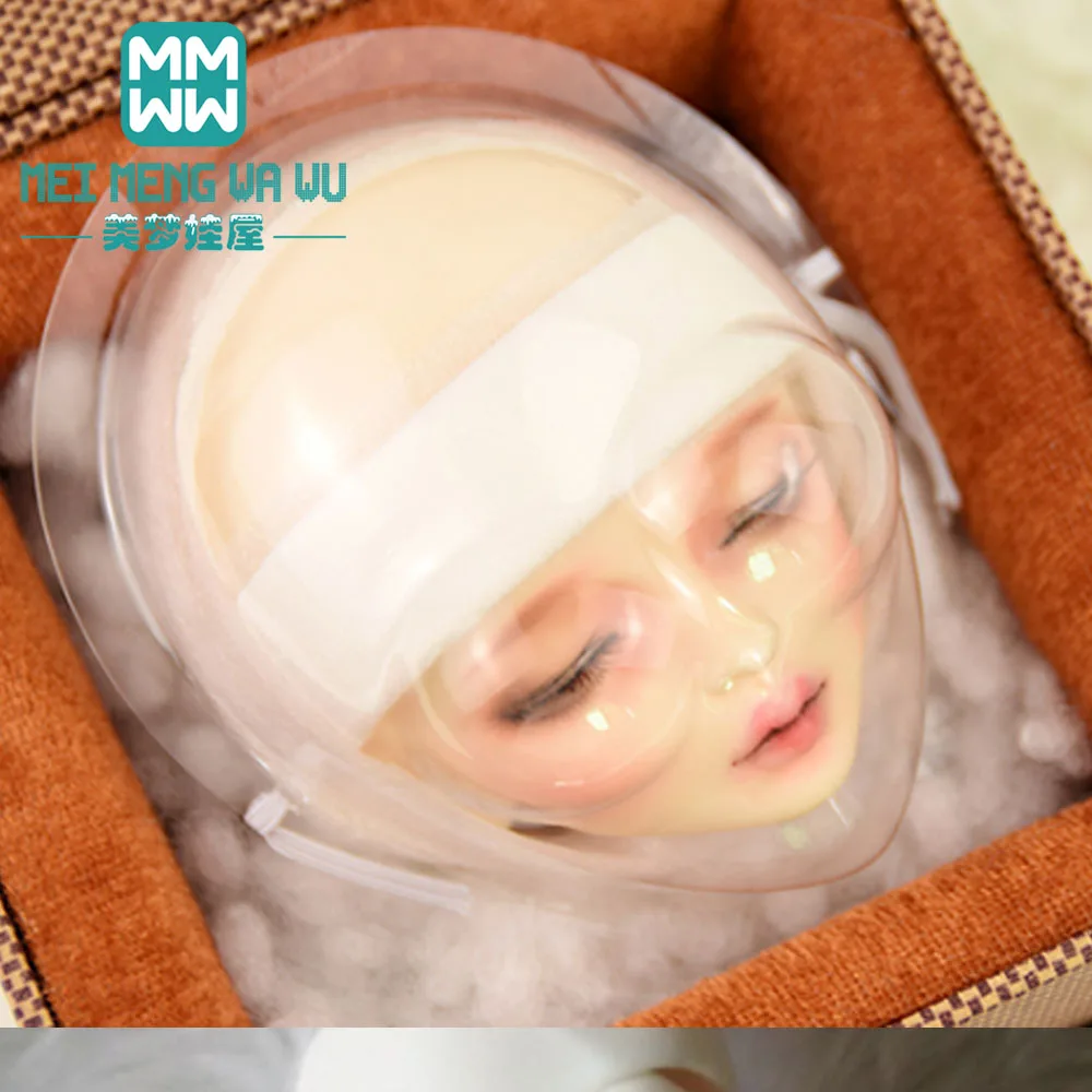 Cubierta protectora de peluca de silicona transparente para accesorios de muñeca 1/6 1/4 1/3 BJD DD SD MSD YOSD