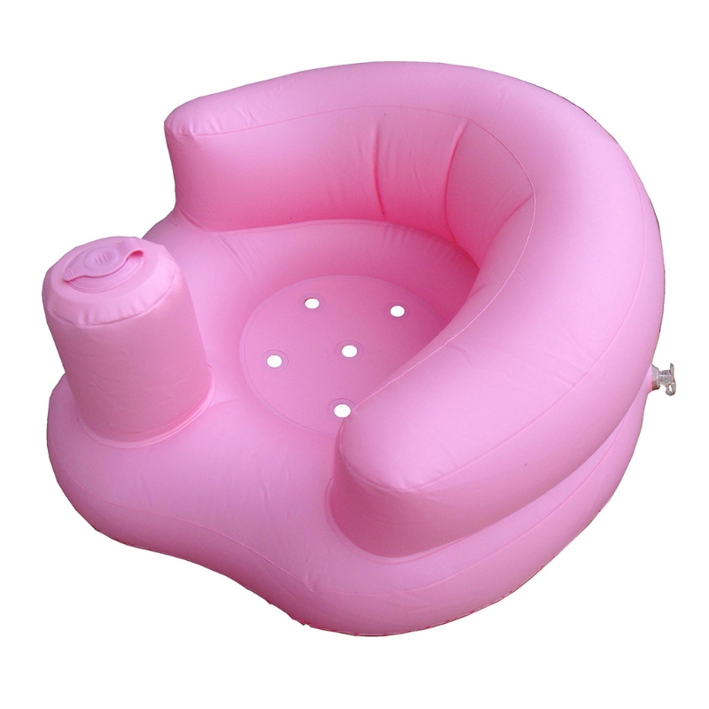 High Quality Portable Baby Learning Seat Inflatable Bath Chair PVC Sofa Shower Stool for Play P31B