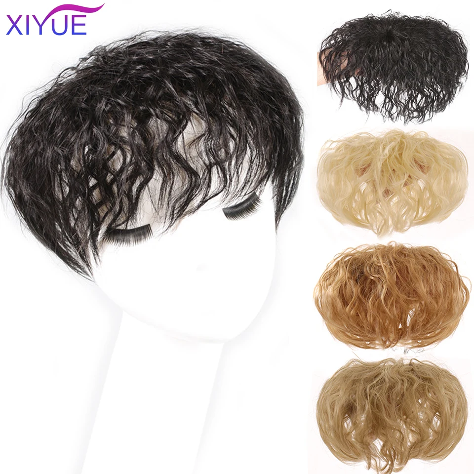 XIYUE Đen Tự Nhiên Nâu Quán Quân Với Nổ Kẹp Tóc Phần Mở Rộng Bộ Tóc Giả Chịu Nhiệt Sợi Dành Cho Nữ