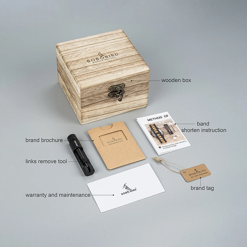 BOBO BIRD-reloj analógico de madera para hombre y mujer, accesorio de pulsera de cuarzo, complemento masculino de marca de lujo con logotipo, envío directo